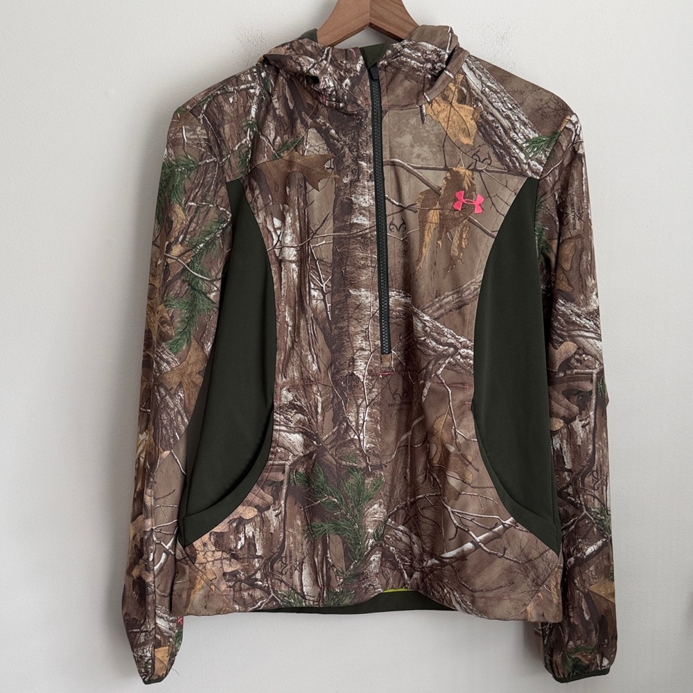 UNDER ARMOUR Scent Control Early Season Speed FREEK Camo quarter zip Jacket hood